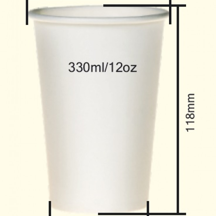 Чаши хартиени 330мл 1/50
